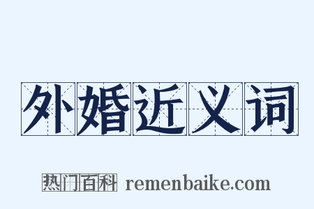 外婚近义词是什么意思的图片